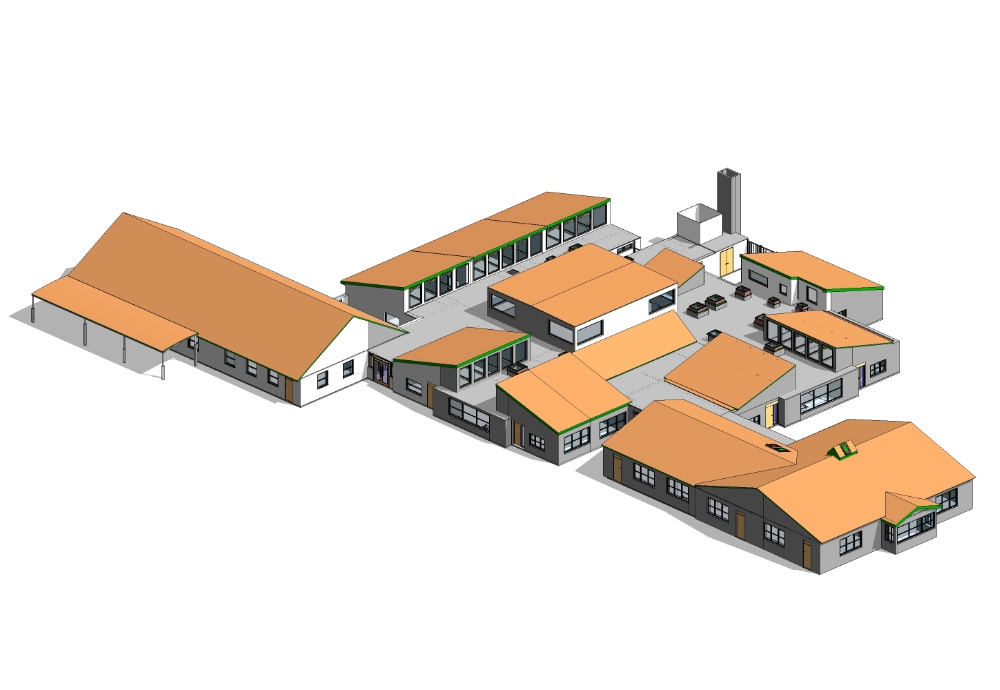 Geo-coordinated Revit model in Boston