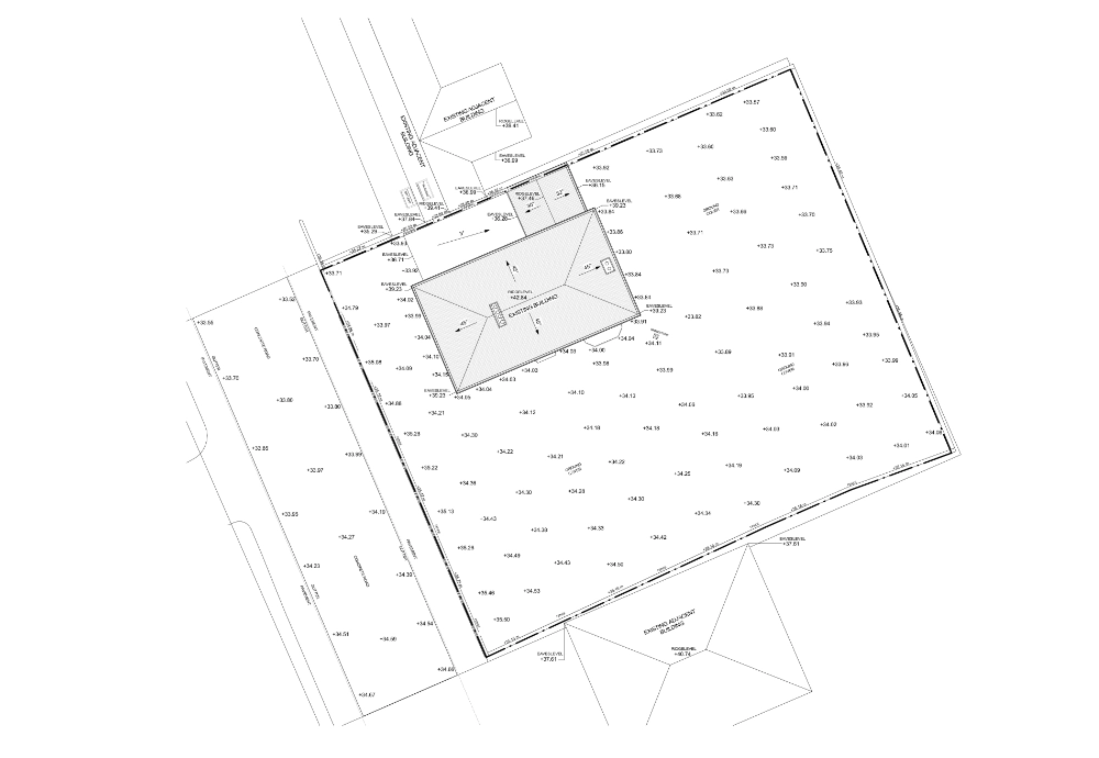 Residential measured building and topographical survey in Manchester